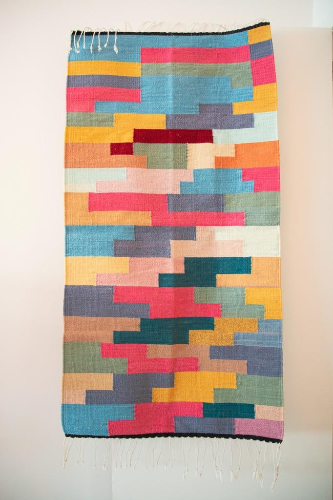 Tapis en laine tissé à la main — Couleurs naturelles — Oaxac, Enlèvement ou Envoi