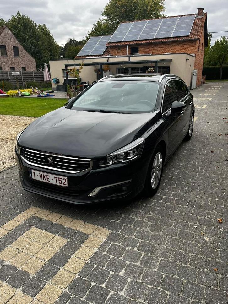 Peugeot 508sw 1.6hdi  2017. Euro6b, Auto's, Peugeot, Particulier, Diesel, Euro 6, Break, 5 deurs, Automaat, Zwart, Zwart, Leder