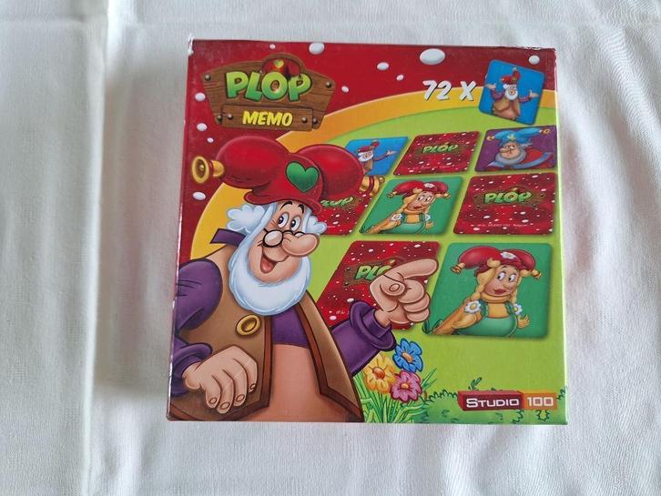 Studio 100 -  Plop -  memo, Kinderen en Baby's, Speelgoed | Educatief en Creatief, Zo goed als nieuw, Puzzelen, Ontdekken, Ophalen
