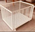 Parkje / Witte Box op wieltjes  + matras, Kinderen en Baby's, Ophalen, Gebruikt, Rechthoekig, Wieltjes