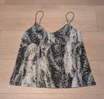 Amisu slangenprint spaghettitop - Maat L, Maat 38/40 (M), Verzenden, Zo goed als nieuw, Zonder mouw