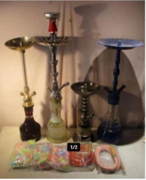 Verschillende Professionele Waterpijpen, Verzamelen, Rookartikelen, Aanstekers en Luciferdoosjes, Zo goed als nieuw, (Water)pijp