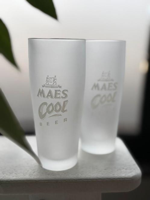 Maes Cool bierglazen (diepvries), Verzamelen, Glas en Drinkglazen, Nieuw, Ophalen