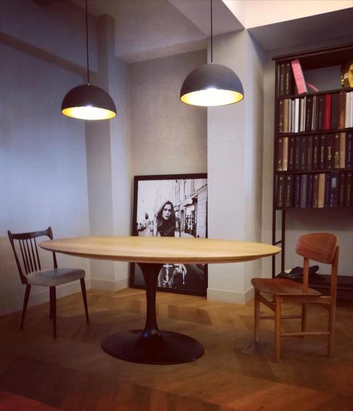 Tulipe arabesques bois laminate céramique eero saarinen, Huis en Inrichting, Lampen | Hanglampen, Zo goed als nieuw, Ophalen of Verzenden