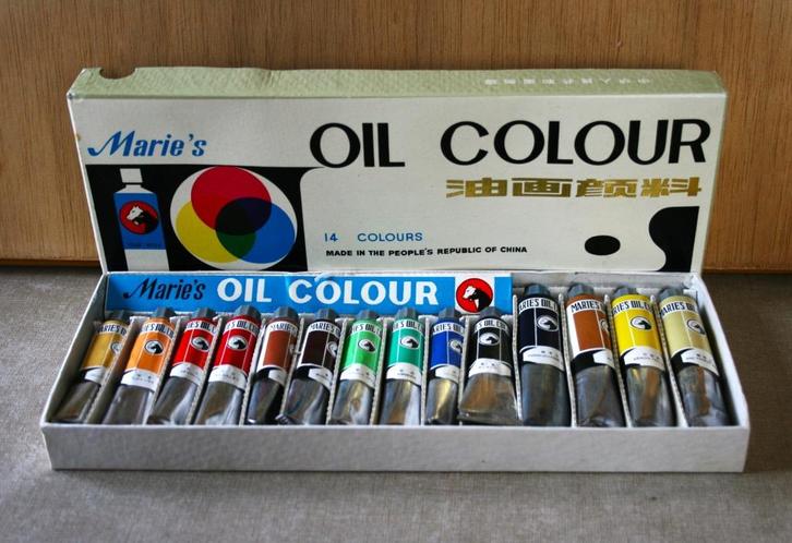 Schilderen: set 14 tubes olieverf - 19 euro, Antiek en Kunst, Kunst | Schilderijen | Klassiek, Ophalen of Verzenden