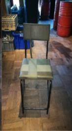 Groene stoelen, Huis en Inrichting, Stoelen, Vijf, Zes of meer stoelen, Gebruikt, Leger stijl, Ophalen