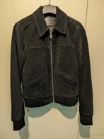 veste en suède (daim), noire, marque AllSaints, Comme neuf, Noir, Taille 48/50 (M), AllSaints