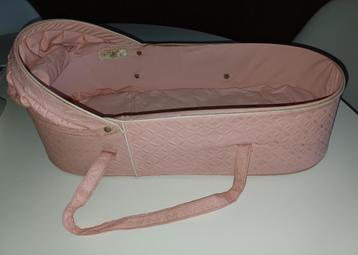 Draagtas voor pop roze plastiek 1960 Bébé dort - matras 40cm beschikbaar voor biedingen