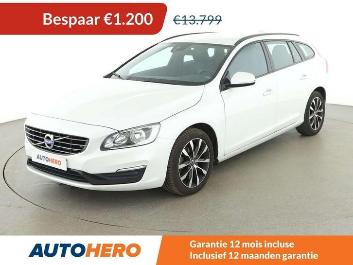 Volvo V60 2.0 D2 Linje Svart (bj 2018), Auto's, Volvo, Te koop, V60, ABS, Airbags, Airconditioning, Bluetooth, Boordcomputer, Centrale vergrendeling