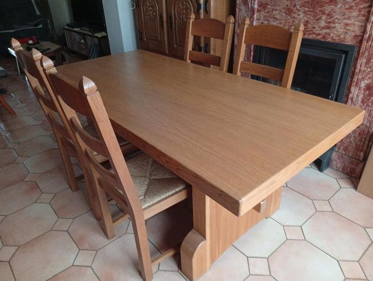 Salle à manger complète, Maison & Meubles, Salles à manger complètes, Utilisé, 4 à 6 chaises, Enlèvement