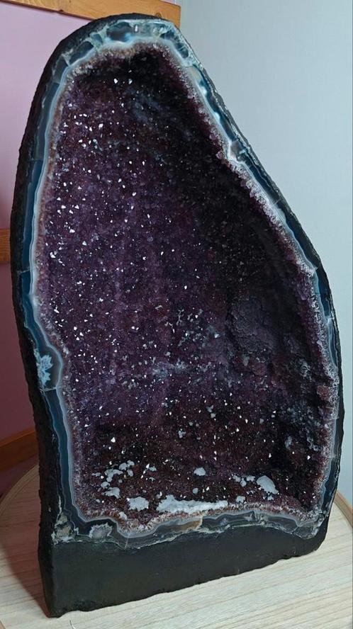 Imposante Amethist Kathedraal (61 cm / 34 kg) - Dieppaars, Verzamelen, Mineralen en Fossielen, Ophalen