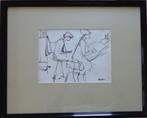 ALBERT DE DEKEN / ACADEMIE A'PEN / ORIGINEEL / 43x54cm KADER, Ophalen of Verzenden