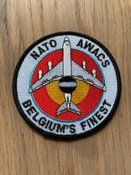 Belgian Air Force - NATO - AWACS, Ophalen of Verzenden, Zo goed als nieuw, Patch, Badge of Embleem