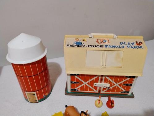 Fisher Price Vintage boerderij met gerief en popjes erbij, Kinderen en Baby's, Speelgoed | Fisher-Price, Gebruikt, Speelset, Met geluid