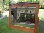 Miroir ancien en chene moyen, Ophalen, Rechthoekig, 50 tot 100 cm, Minder dan 100 cm