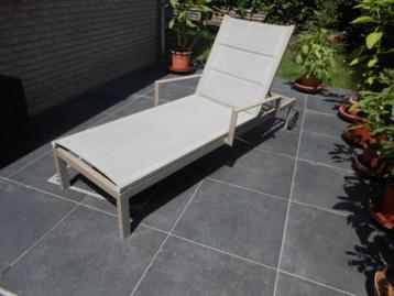 ligbed tuin terrasligbed tuinzetel nylon aluminium 2 wielen beschikbaar voor biedingen