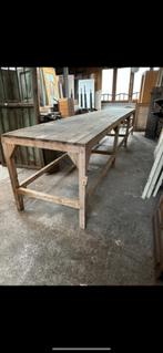oude lange tafel werktafel werkbank antieke bloementafel, Huis en Inrichting, Tafels | Salontafels, Ophalen of Verzenden