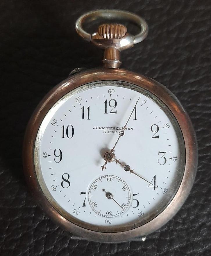 Montre de poche, Handtassen en Accessoires, Horloges | Antiek, Zakhorloge, Overige merken, Zilver, Voor 1900, Ophalen of Verzenden