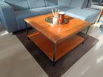 Tafel salon hout metaal onderstel, Huis en Inrichting, Ophalen