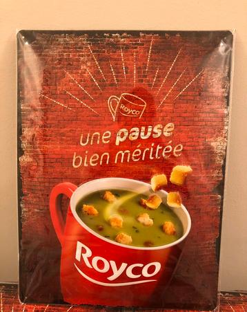 Royco reclameborden, in wit metaal beschikbaar voor biedingen