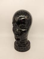 Keramiek hoofd zwart gemarmerd - West Germany Scheurich, Antiquités & Art, Art | Sculptures & Bois, Enlèvement ou Envoi