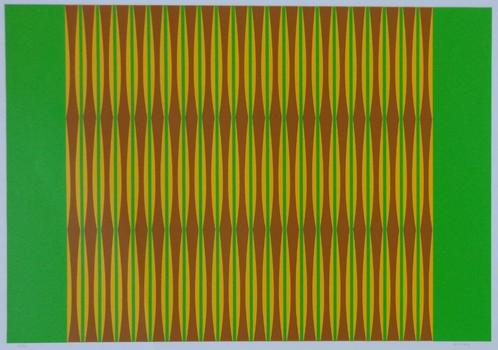 DORDEVIC MIODRAG / GEOMETRISCHE ABSTRACTIE / ZEEFDRUK 70x100, Antiek en Kunst, Kunst | Litho's en Zeefdrukken, Ophalen of Verzenden