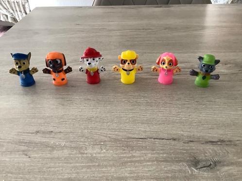 Paw Patrol verschillende vingerpopjes (5 cm), Kinderen en Baby's, Speelgoed | Actiefiguren, Zo goed als nieuw, Ophalen of Verzenden