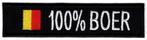 100% Boer Belgische vlag stoffen opstrijk patch embleem, Verzenden, Nieuw