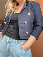 Vintage marine blauwe blazer met zee invloeden, Kleding | Dames, Vintage Dressing, Blauw, Ophalen of Verzenden, Zo goed als nieuw