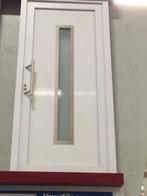 Porte en pvc blanc vitrée/demi vitrée avec poignée, Bricolage & Construction, Vitres, Châssis & Fenêtres, Enlèvement, Neuf
