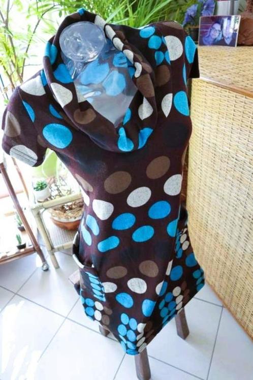 vintage leuke retro jurk, Kleding | Dames, Jurken, Gedragen, Maat 38/40 (M), Overige kleuren, Onder de knie, Ophalen of Verzenden