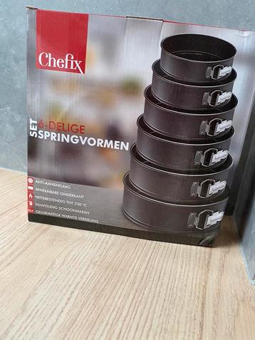 Chefix 6 springvormen voor taarten  beschikbaar voor biedingen