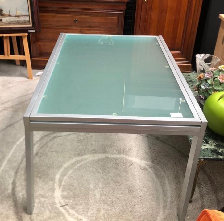 Table alu avec rallonge, Huis en Inrichting, Tafels | Eettafels, Ophalen of Verzenden
