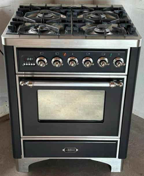 Boretti Majestic gasfornuis 70cm, Elektronische apparatuur, Fornuizen, Gebruikt, Vrijstaand, Gas, 4 kookzones, 60 cm of meer, Grill