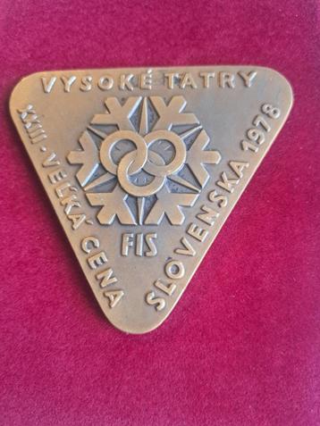 1978 Slowakije ski medaille Hoge Tatra brons beschikbaar voor biedingen