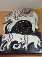horloge éléphant, tortue, lézard girafeou chat 40 cm, Huis en Inrichting, Ophalen of Verzenden