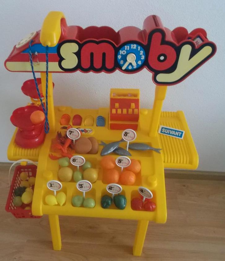 Winkeltje Smoby met toebehoren (in doos), Kinderen en Baby's, Speelgoed | Speelkeukens, Gebruikt, Kunststof, Ophalen
