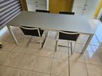 eettafel met 4 stoelen, Huis en Inrichting, Ophalen, Overige materialen, Modern design, Gebruikt
