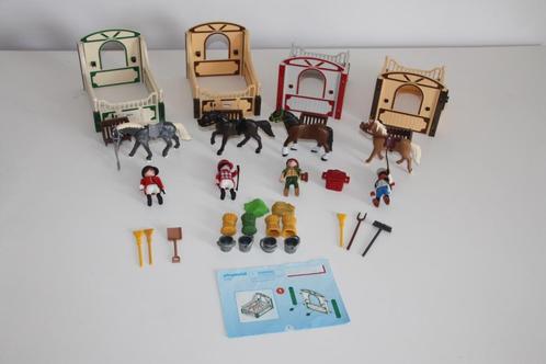 Playmobil 5108 + 5109 + 5110 + 5112 paardenbox 4st + extra, Kinderen en Baby's, Speelgoed | Playmobil, Gebruikt, Los Playmobil