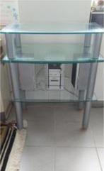 Tv kast,glazen tafel, Ophalen, Gebruikt