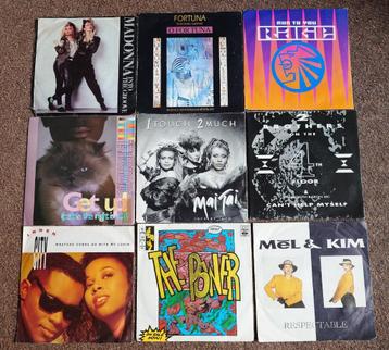 9 Stuks Top40 Dance Singles beschikbaar voor biedingen