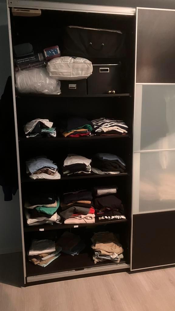 Grote kleerkast met 2 schuifdeuren, Huis en Inrichting, Kasten | Kleerkasten, Gebruikt, 200 cm of meer, 200 cm of meer, 50 tot 75 cm