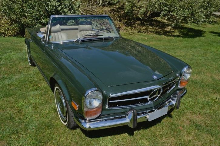 Te koop: Mercedes-Benz 280SL Pagode uit 1971, Auto's, Mercedes-Benz, Particulier, SL, Airconditioning, Lederen bekleding, Benzine