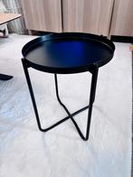 Zwart metalen bijzettafeltje, Ophalen, Zo goed als nieuw