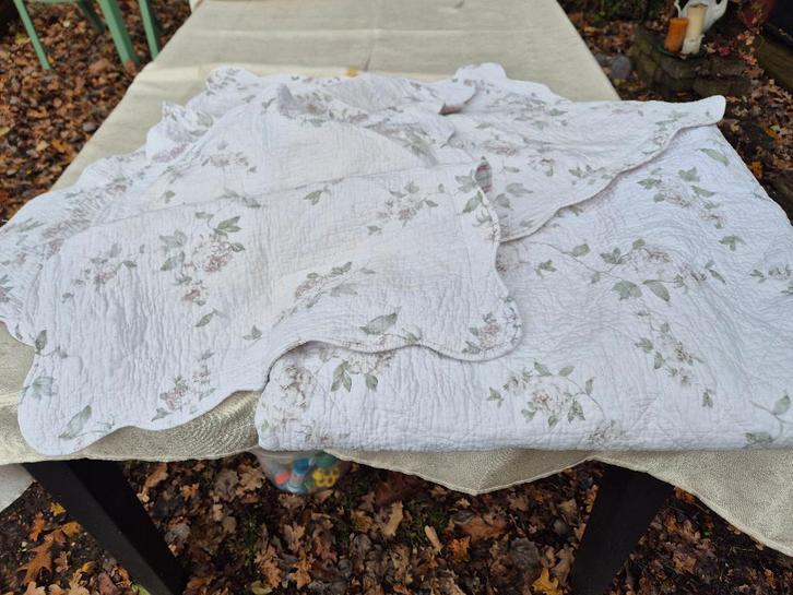 Plaid + 4 taies d'oreiller - coton - Édredon - 220 x 230 cm, Maison & Meubles, Accessoires pour la Maison | Plaids & Couvertures