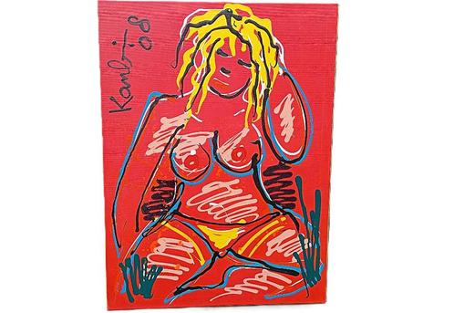 TOP schilderij Jacob Kanbier (1949-2020), Antiek en Kunst, Kunst | Schilderijen | Modern, Ophalen of Verzenden