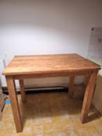 Hoge tafel / bartafel in massief teak, Huis en Inrichting, 100 tot 150 cm, Teakhout, Gebruikt, Rechthoekig