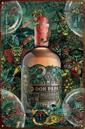 Reclamebord vintage Don Papa rum 2 - mancave poolhouse nieuw beschikbaar voor biedingen
