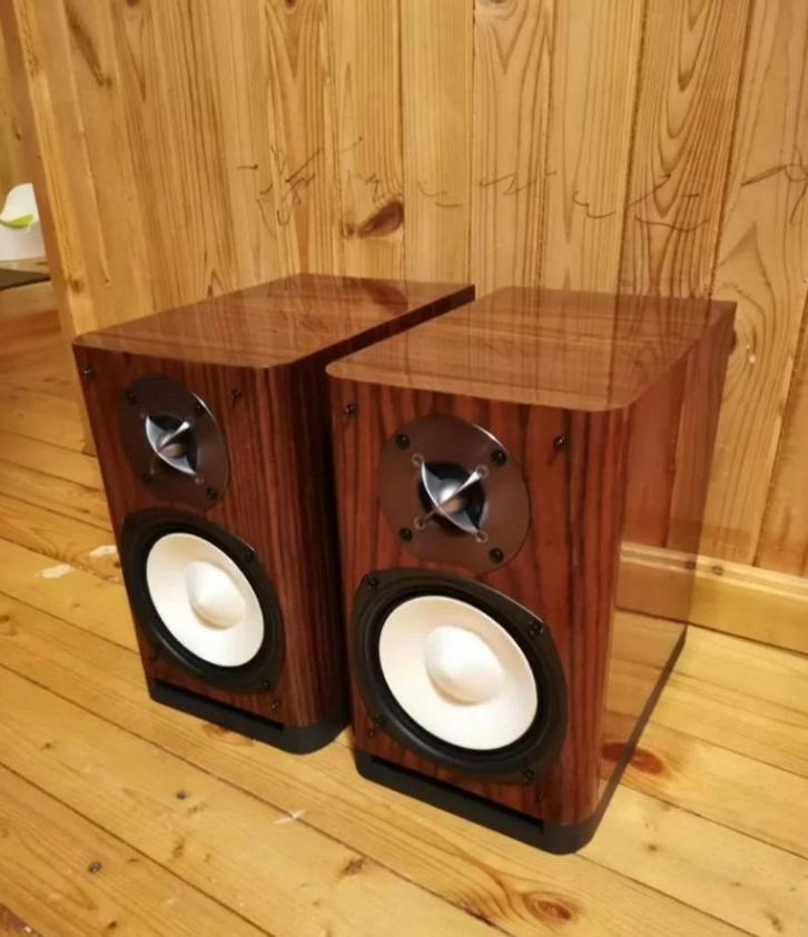 Stellingsluidsprekers Onkyo D-302E, Audio, Tv en Foto, Luidsprekerboxen, Gebruikt, Front, Rear of Stereo speakers, 120 watt of meer