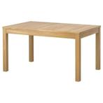 Table extensible BJURSTA IKEA – placage chêne, bon état, Ophalen, Gebruikt, 200 cm of meer, 50 tot 100 cm